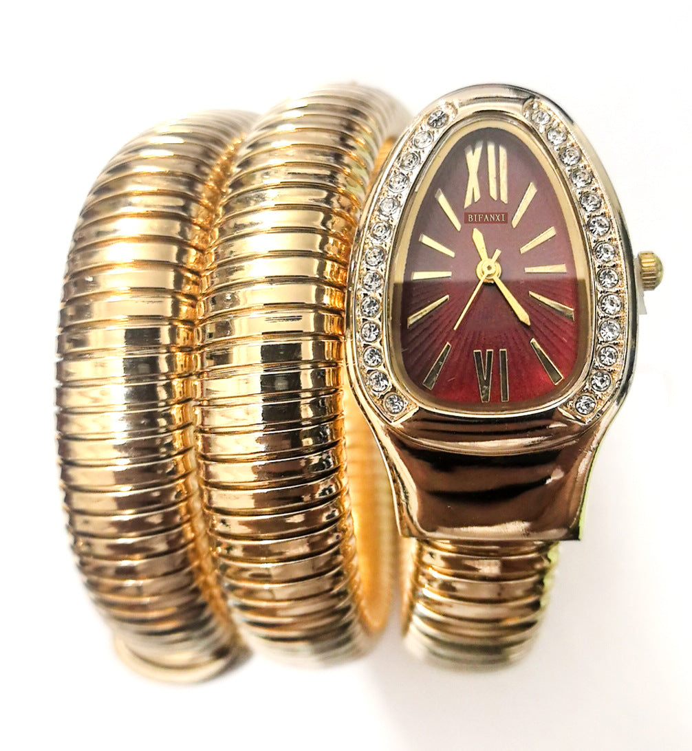 BIFANXI cross-border snake watch ladies fashion bracelet watch creative quartz watch personalized bracelet watch wholesale
